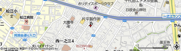 有限会社藤野金属挽物　西一之江工場周辺の地図