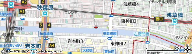 東京都千代田区神田佐久間河岸84周辺の地図