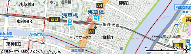 かつや 浅草橋店周辺の地図