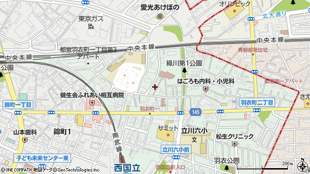 〒190-0021 東京都立川市羽衣町の地図