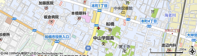 肉と日本酒バル ワラカド 船橋店周辺の地図