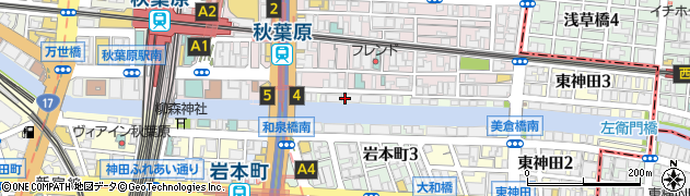 東京都千代田区神田佐久間河岸59周辺の地図