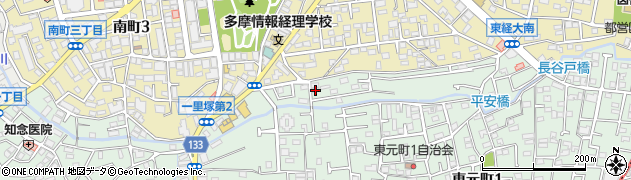 東京都国分寺市東元町1丁目40-9周辺の地図