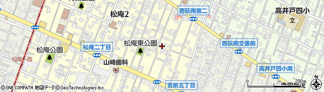東京都杉並区松庵2丁目6-6周辺の地図