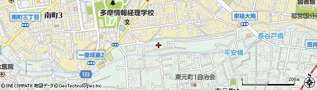 東京都国分寺市東元町1丁目40周辺の地図