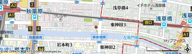なか卯秋葉原昭和通り口店周辺の地図