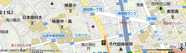東京都千代田区飯田橋1丁目1-1周辺の地図