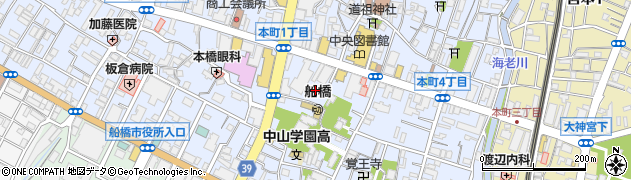 三菱ＵＦＪローンビジネス船橋駅前営業所周辺の地図