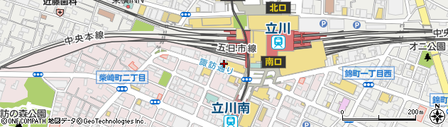 京野菜と旬鮮魚 京兵衛 立川店周辺の地図