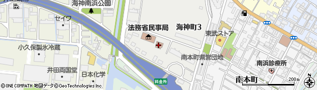 千葉労働局　船橋労働基準監督署方面・賃金・解雇・労働時間等周辺の地図