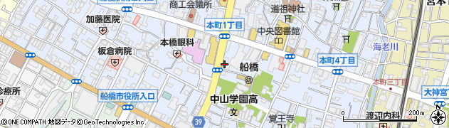 千葉興業銀行船橋支店 ＡＴＭ周辺の地図