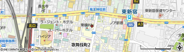 セブンイレブン歌舞伎町２丁目店周辺の地図