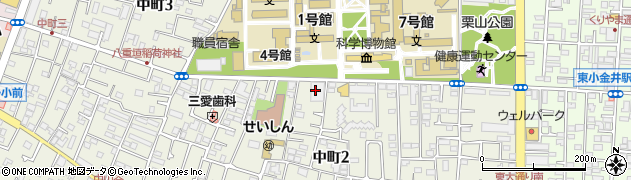 ローソン小金井中町二丁目店周辺の地図