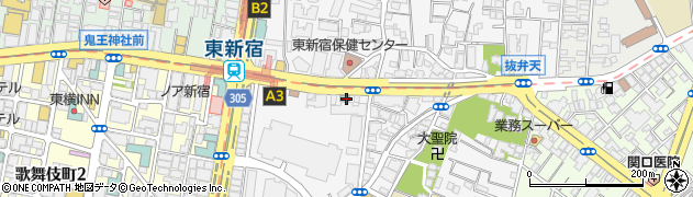 ホテルリブマックス新宿ＥＡＳＴ周辺の地図