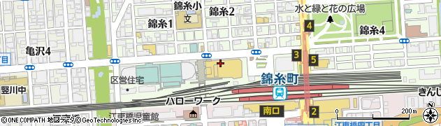 スタディオクリップ・アルカキット錦糸町店周辺の地図