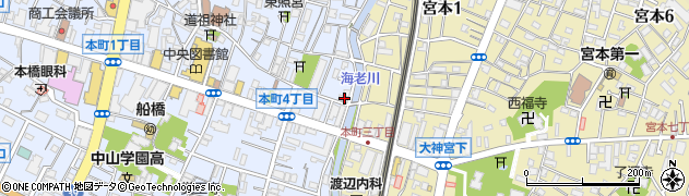 千葉県船橋市本町4丁目32-13周辺の地図