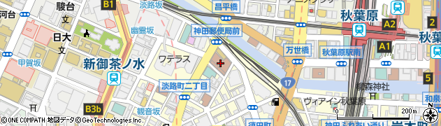 神田郵便局周辺の地図
