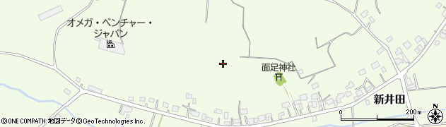 千葉県芝山町（山武郡）新井田周辺の地図