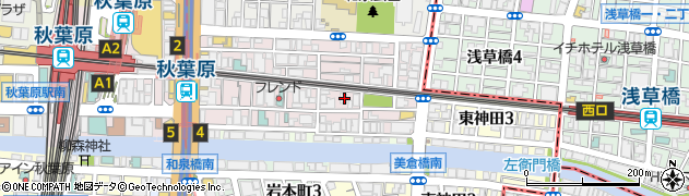 東京都千代田区神田佐久間町3丁目21-41周辺の地図