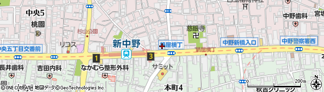 株式会社トーカイ　中野営業所周辺の地図