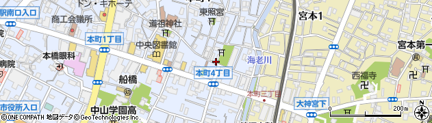 千葉県船橋市本町4丁目31-20周辺の地図
