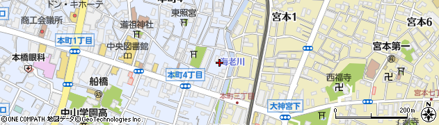 千葉県船橋市本町4丁目32周辺の地図