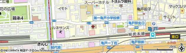財務省　国税庁税務署江東東税務署周辺の地図