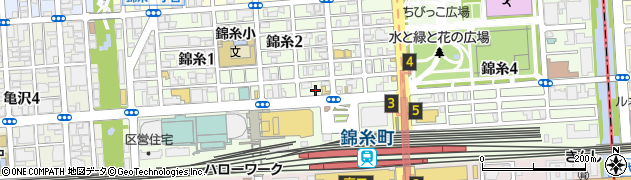 松屋 錦糸町北口店周辺の地図