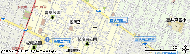 東京都杉並区松庵2丁目8周辺の地図