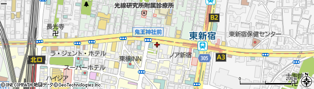 ローソンストア１００歌舞伎町二丁目店周辺の地図