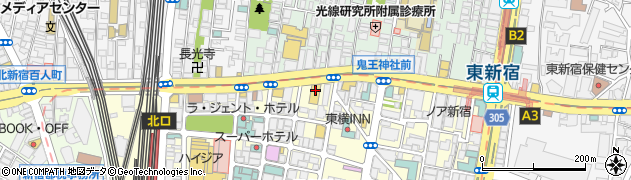 早稲田外国語学校　新宿・本校周辺の地図