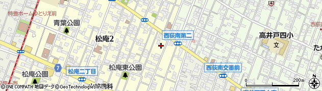 東京都杉並区松庵2丁目6-22周辺の地図