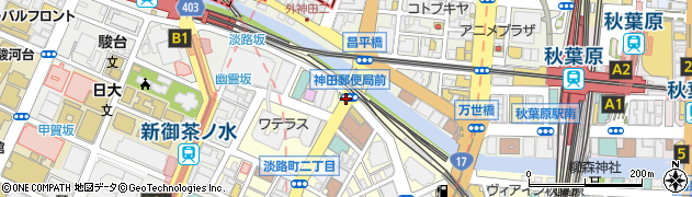 神田郵便局前周辺の地図