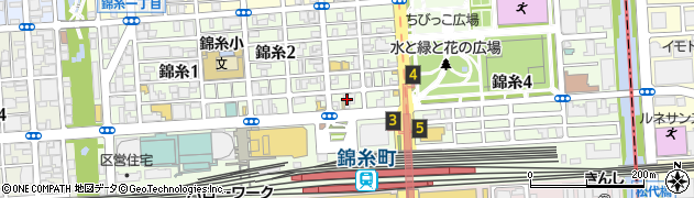 錦糸町鍼灸院周辺の地図
