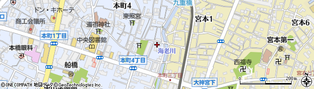千葉県船橋市本町4丁目32-2周辺の地図