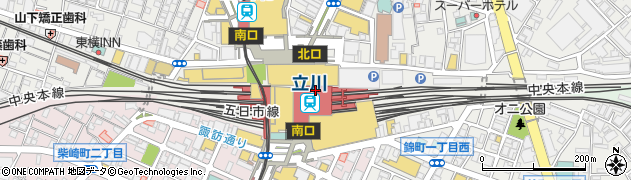 株式会社白洋舎　立川ルミネサービス店周辺の地図
