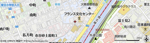 東京都新宿区市谷船河原町18周辺の地図