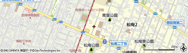 東京都杉並区松庵2丁目22周辺の地図