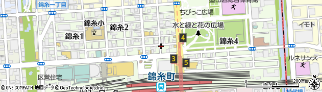 東京都墨田区錦糸周辺の地図