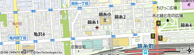 ニッポンレンタカー錦糸町営業所周辺の地図