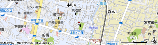 千葉県船橋市本町4丁目31-2周辺の地図