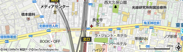 東京都新宿区百人町1丁目8-1周辺の地図