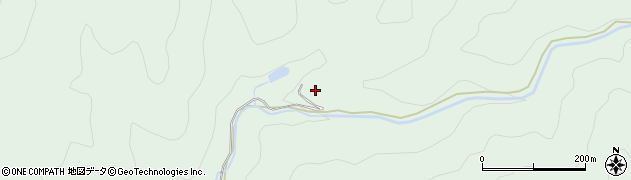 北洞沢周辺の地図