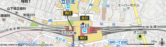 多摩信用金庫本店立川ターミナルビル出張所周辺の地図
