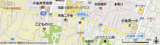東京都小金井市前原町3丁目40-22周辺の地図