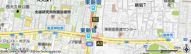 相鉄フレッサイン東新宿駅前周辺の地図