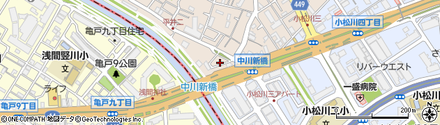 東京都江戸川区平井2丁目1周辺の地図