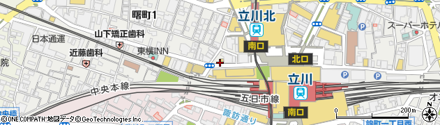つけ蕎麦 BONSAI 立川北口店周辺の地図