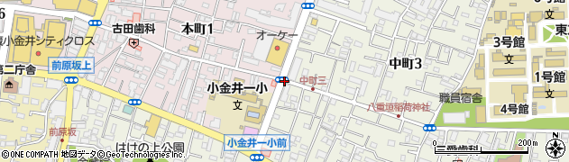 中町３周辺の地図