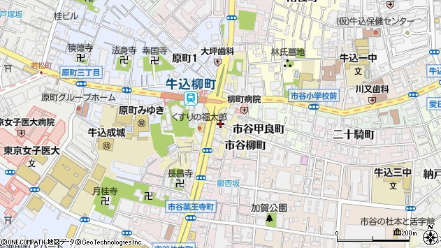 〒162-0061 東京都新宿区市谷柳町の地図